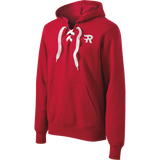 Charlotte Rush Lace Up Pullover Hooded Sweatshirt